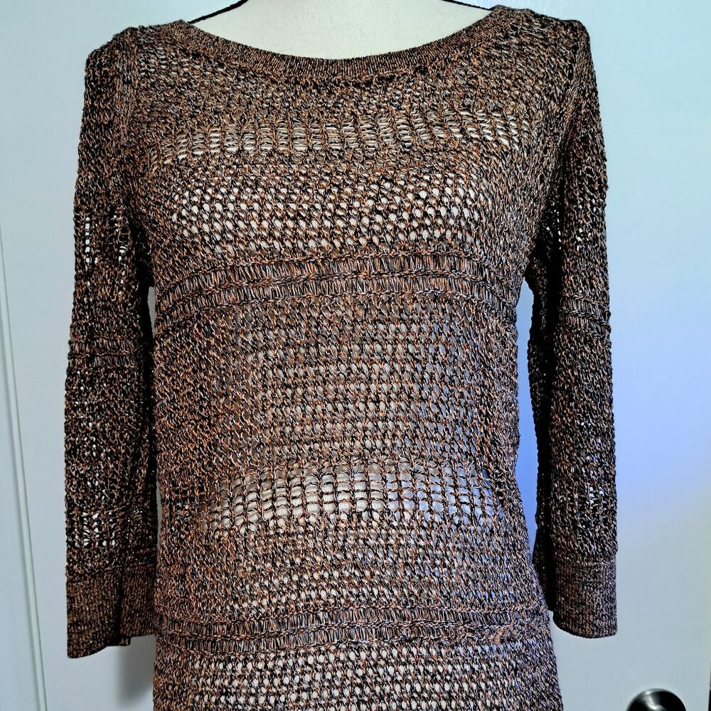 White House Black Market Open-Weave Sweater